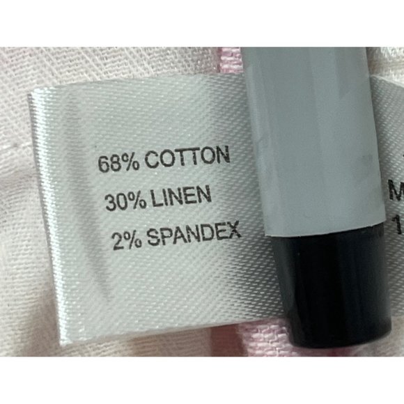 Peter Millar Men's Linen Crown Cool Shorts Size 34 Pink Cotton Linen Spandex - Picture 5 of 5